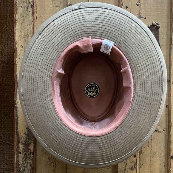 VINTAGE CUSTOM MADE BEE HATS BOHO TAN NEUTRALS VERSATILE SUN HAT M OS UNISEX ? - Picture 5 of 10